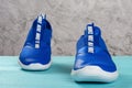 Pair of blue sporty shoes for kid