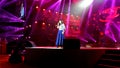 Zhongshan China September 2;2017:HongKong popstar Vivian Chow attending a live show.Vivian Chow is a beautiful and famous HK super