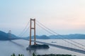 Zhoushan xihoumen bridge at dusk