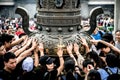 Zhoushan, Zhejiang, China - MAY 06, 2018 : : Putuoshan Mountain is the abode of Goddess of mercy Guanyin buddhists come to pray