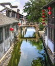 Zhouzhuang Ancient Chinese City with Canals Royalty Free Stock Photo