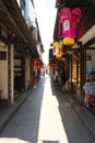 An alley and a street in water township of Zhouzhuang, Suzhou, China