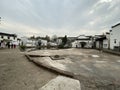 Yin-yang lake in zhuge bagua village Royalty Free Stock Photo