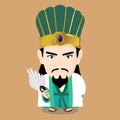 Zhuge Liang Character Royalty Free Stock Photo