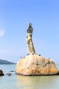 The Zhuhai Fisher Girl Statue is the landmark of Zhuhai city, China