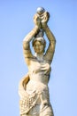 The Zhuhai Fisher Girl Statue is the landmark of Zhuhai city, China Royalty Free Stock Photo