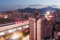 Zhuhai railway station at night Royalty Free Stock Photo