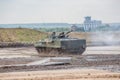 Zhukovsky, Russia - 16 August 2014, tank show in Zhukovsky