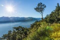 Zhushan mountain range in morning Royalty Free Stock Photo