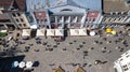 Zhytomyr, Ukraine - April 8, 2018: People celebrate Easter in the central square