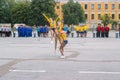 Zhytomyr, Ukraine - May 03, 2015: girls at balerina competition