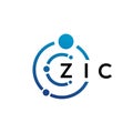 ZIC letter technology logo design on white background. ZIC creative initials letter IT logo concept. ZIC letter design Royalty Free Stock Photo