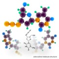 Zidovudine (Azidothymidine, Retrovir) molecule structure
