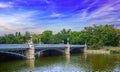 Zielinski Bridge in Budapest. Hungary Royalty Free Stock Photo