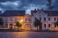 Ziesar Town Buildings at Night