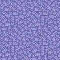 Zig zag brush stroke seamless pattern. Curly hand drawn vector background. Wavy grunge texture