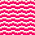 Zig zag chevron pink and white tile vector pattern