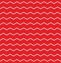 Zig zag chevron red and white tile vector pattern Royalty Free Stock Photo