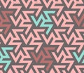 Zig zag, crankle coral color seamless geometric pattern. Vector repeating zig zag pattern for fabric design, cloth