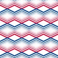 Zig zag geometric pattern, vector retro style background. Royalty Free Stock Photo