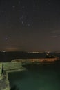 Zig Zag pier, St Monans, at night Royalty Free Stock Photo