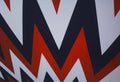 Zig zag red and navy blue patterns backdrop Royalty Free Stock Photo