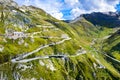Road to Furka Pass in Switzerland Royalty Free Stock Photo