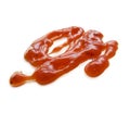 A zig-zag of tomato ketchup