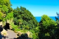 Zig zag walkway view Folkestone Kent UK