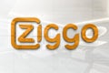 Ziggo on glossy office wall realistic texture Royalty Free Stock Photo
