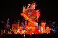 The Zigong Lantern Festival in Zigong, Sichuan, China. Lantern display representing young children.