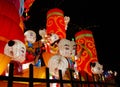 The Zigong Lantern Festival in Zigong, Sichuan, China. Lantern display representing young children.