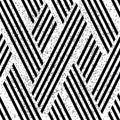 3499 Zigzag black segments, modern stylish image. Royalty Free Stock Photo