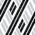 2728 Zigzag black and silver gray segments, modern stylish image. Royalty Free Stock Photo