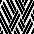 3049 Zigzag black and white segments, modern stylish image. Royalty Free Stock Photo