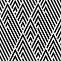 3051 Zigzag black and white segments, modern stylish image. Royalty Free Stock Photo