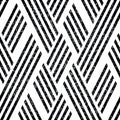 3265 Zigzag black and white segments, modern stylish image. Royalty Free Stock Photo
