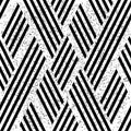 3495 Zigzag black and white segments, modern stylish image. Royalty Free Stock Photo