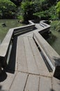 Zigzag bridge at Shatin Park in Hong Kong