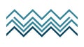 Zigzag Chevron Pattern Border in Blue Green, Modern Graphic, vector design Generative AI Royalty Free Stock Photo