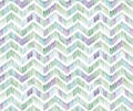 Zigzag chevron seamless pattern bright ornament in blue, green, purple. Isolated on a white background. for the design of wallpape Royalty Free Stock Photo