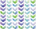 Zigzag chevron seamless pattern bright ornament in blue, green, purple. Isolated on a white background. for the design of wallpape