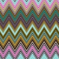 Zigzag Chevron Spectrum Native Tribal Colorful Stripe Background Pattern