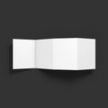 Zigzag four brochure mockup template