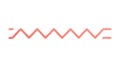 Zigzag line border, dynamic abstract design element, vector design Generative AI Royalty Free Stock Photo