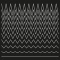 Zigzag line pattern. Abstract white shape. Vector jagged design. Sharp angular background. Royalty Free Stock Photo