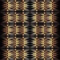 Zigzag lines vector 3d seamless pattern. Gold elegant striped background. Luxury repeat geometric backdrop. Abstract Royalty Free Stock Photo