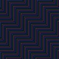 Zigzag lines vector seamless pattern. Funky colorful chevron stripes background Royalty Free Stock Photo