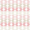 Zigzag. Mosaic with geometric shapes. Seamless pattern. Design with manual hatching. Textile. Ethnic boho ornament. Royalty Free Stock Photo