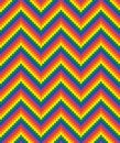 Pride zigzag pattern background vector Royalty Free Stock Photo